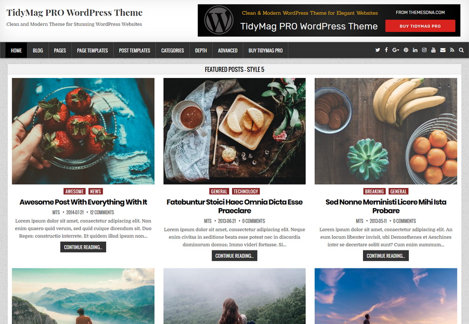 TidyMag PRO WordPress Theme