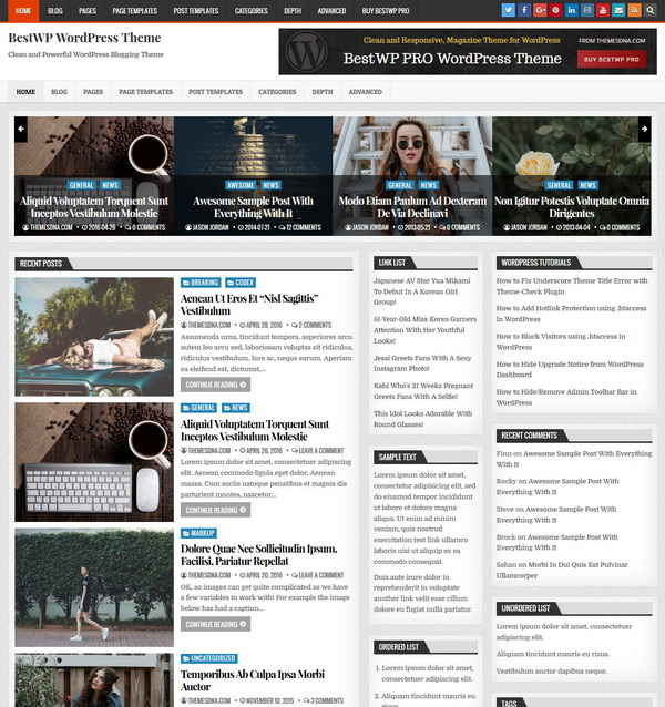 Bestwp Wordpress Theme Themesdna Com