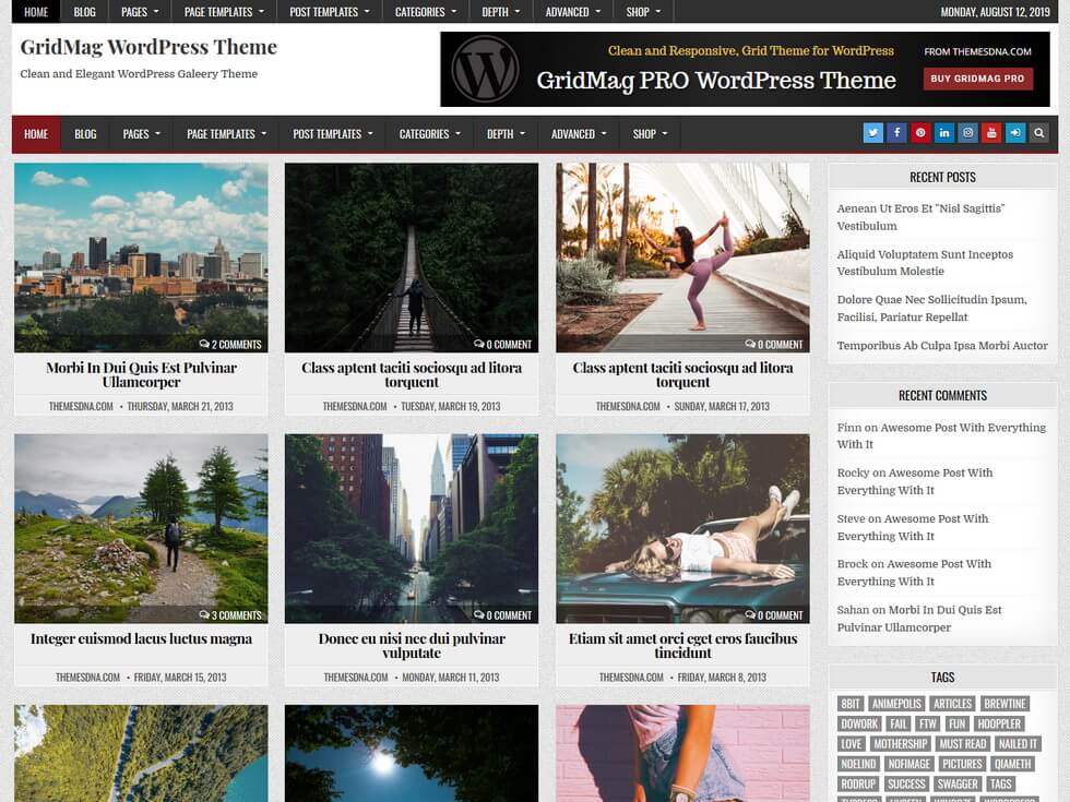 GridMag WordPress Theme
