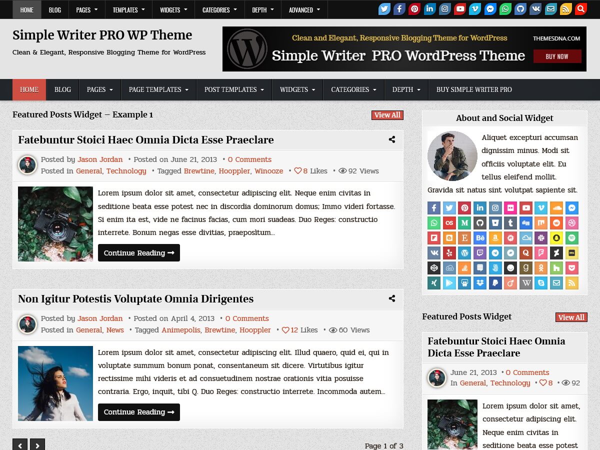 colormag pro theme featured posts styles