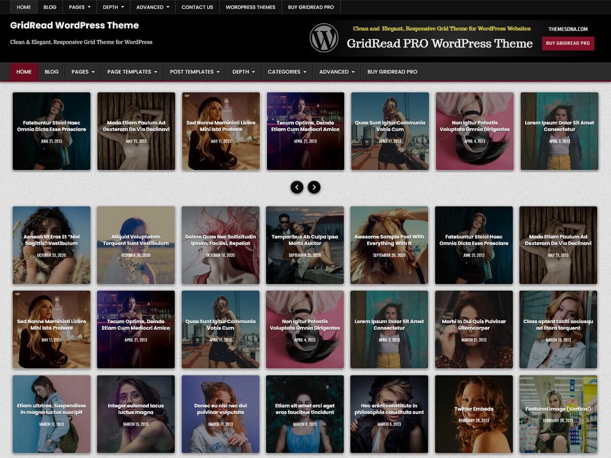 GridRead WordPress Theme