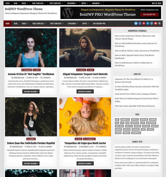 BoldWP – Free Magazine WordPress Theme