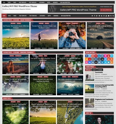 GalleryWP PRO WordPress Theme