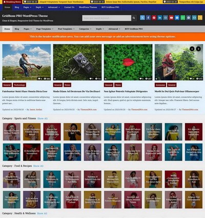 GridBone PRO WordPress Theme