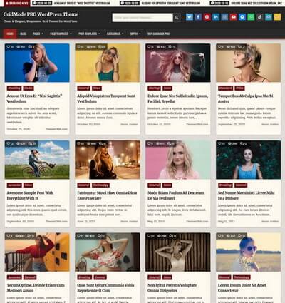 GridMode PRO WordPress Theme