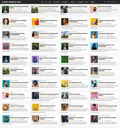 ListMode WordPress Theme